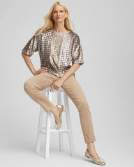 Chico's Clothing Art Deco Dolman Sequins Tee