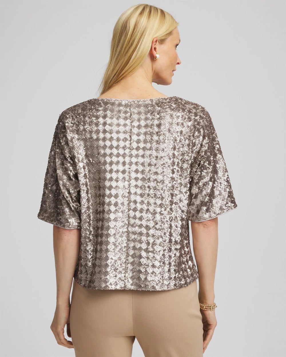 Chico's Clothing Art Deco Dolman Sequins Tee