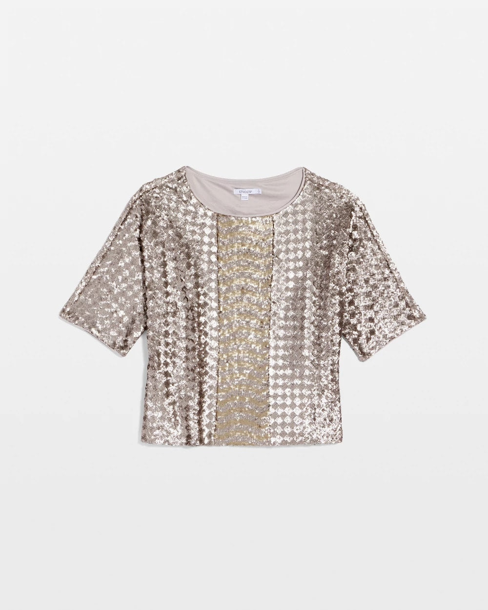 Chico's Clothing Art Deco Dolman Sequins Tee
