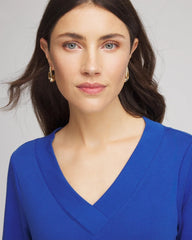 Chico's Clothing Pima Cotton 3/4 Sleeve Tee