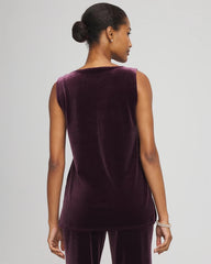 Chico's Clothing Travelers™ Velvet Side-Slit Tank