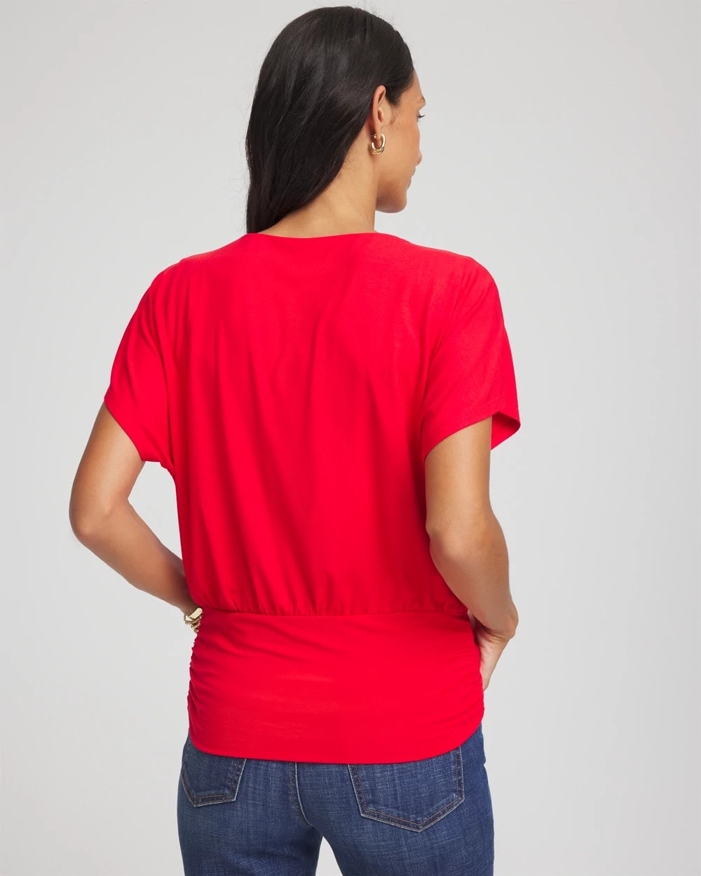 Chico's Clothing Touch of Cool™ Ruched Banded Hem Top