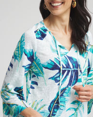 Chico's Clothing Tie-Front Forward Seam Top
