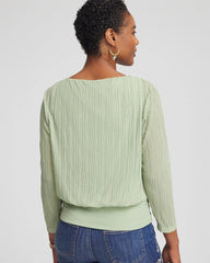 Chico's Clothing Touch of Cool™ Textured Banded-Hem Top