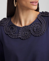 Chico's Clothing Bubble Hem Pleated Cotton Top