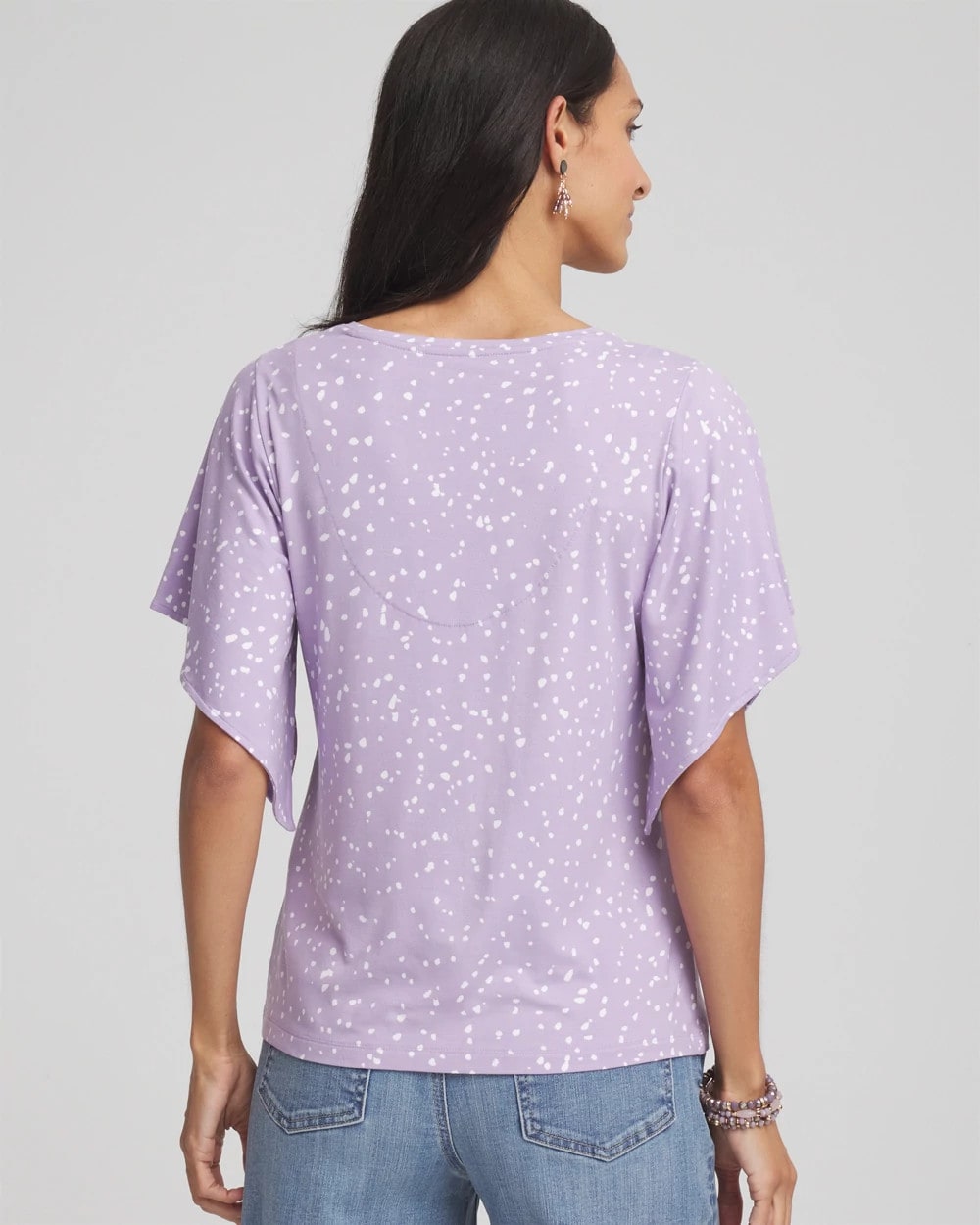 Chico's Clothing Touch of Cool™ Handkerchief-Sleeve V-Neck Tee