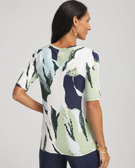 Chico's Clothing Touch of Cool™ Elbow-Sleeve Perfect Tee