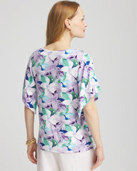 Chico's Clothing Touch of Cool™ Lily Handkerchief-Sleeve V-Neck Tee