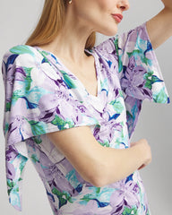 Chico's Clothing Touch of Cool™ Lily Handkerchief-Sleeve V-Neck Tee