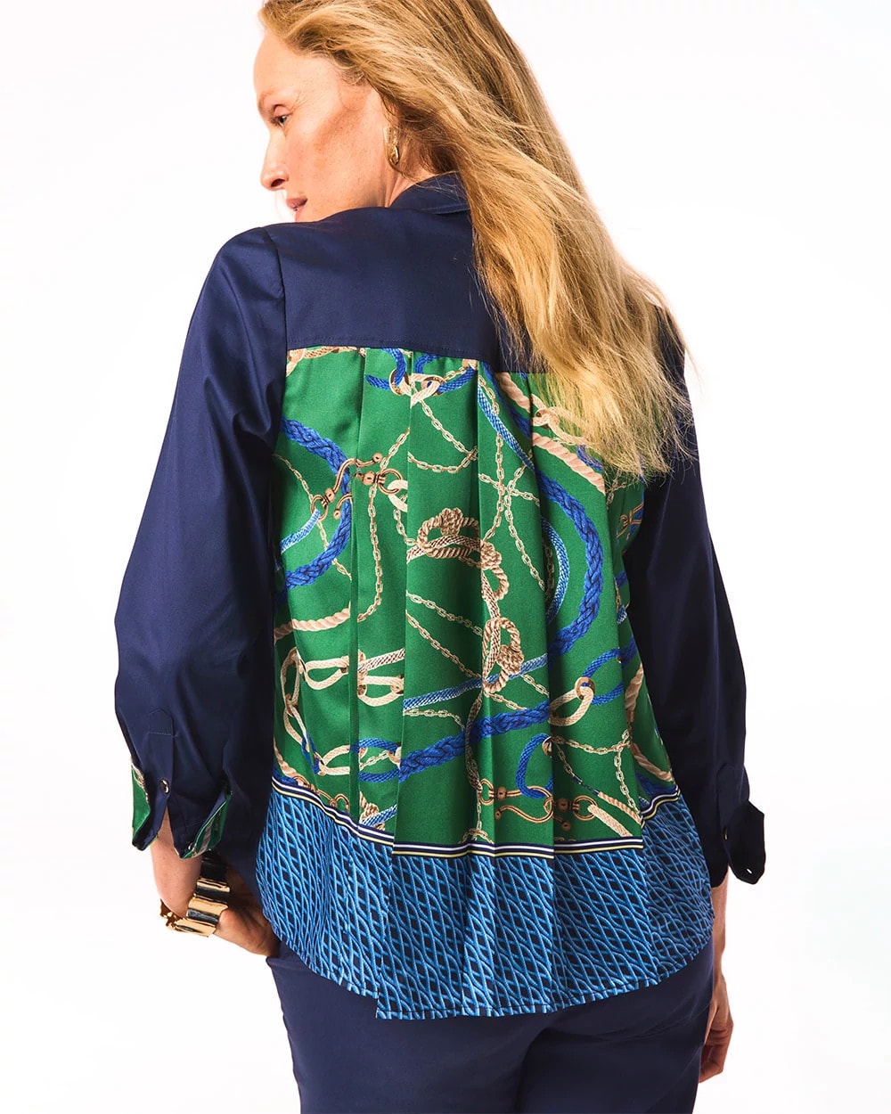 Chico's Clothing Rope Status Nautical Shirt