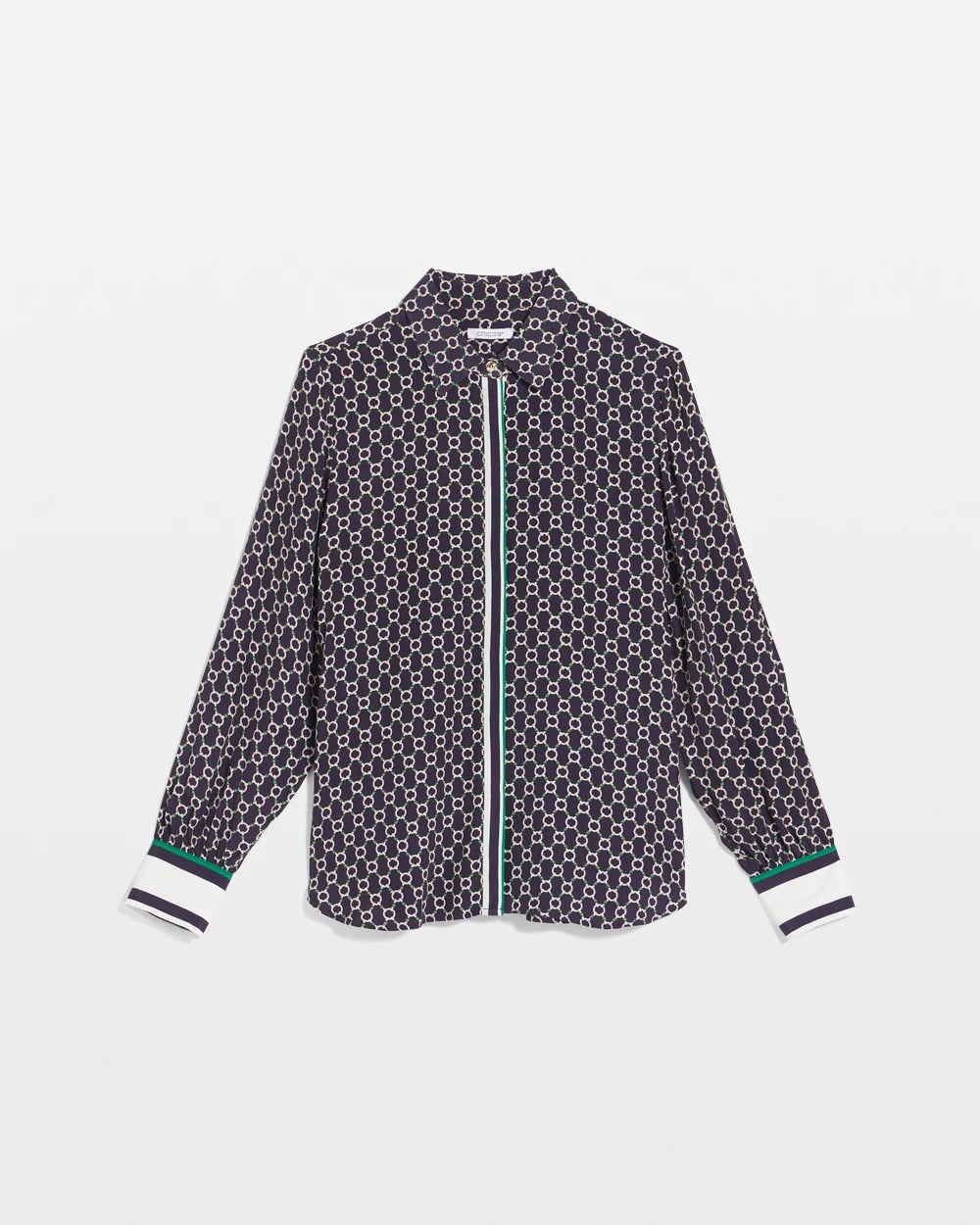Chico's Clothing Faux Silk Twill Shirt