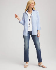 Chico's Clothing No Iron™ Stretch Striped Shirt