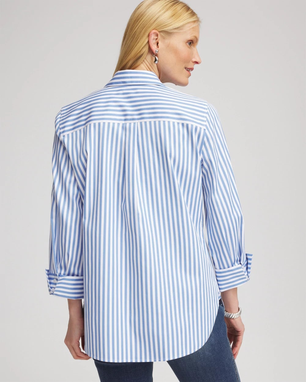 Chico's Clothing No Iron™ Stretch Striped Shirt