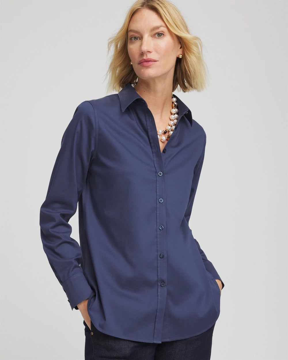 Chico's Clothing No Iron™ Stretch Shirt