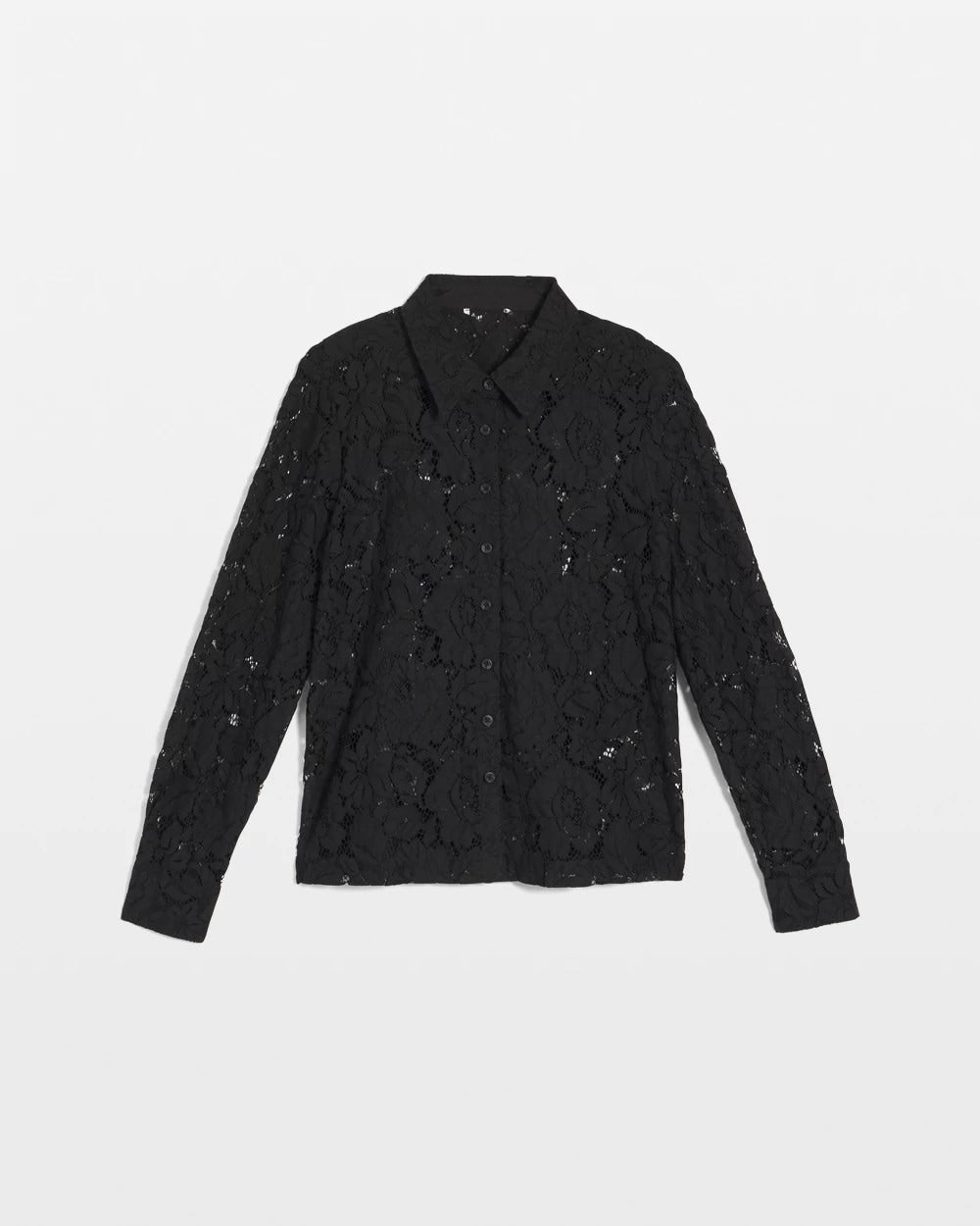 Chico's Clothing Classic-Fit Collared Lace Shirt
