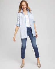 Chico's Clothing No Iron™ Stripe Mix Tunic