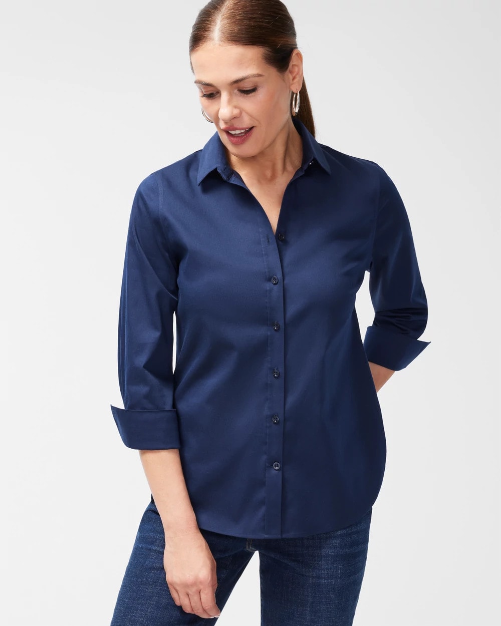 Chico's Clothing No Iron™ Stretch Shirt