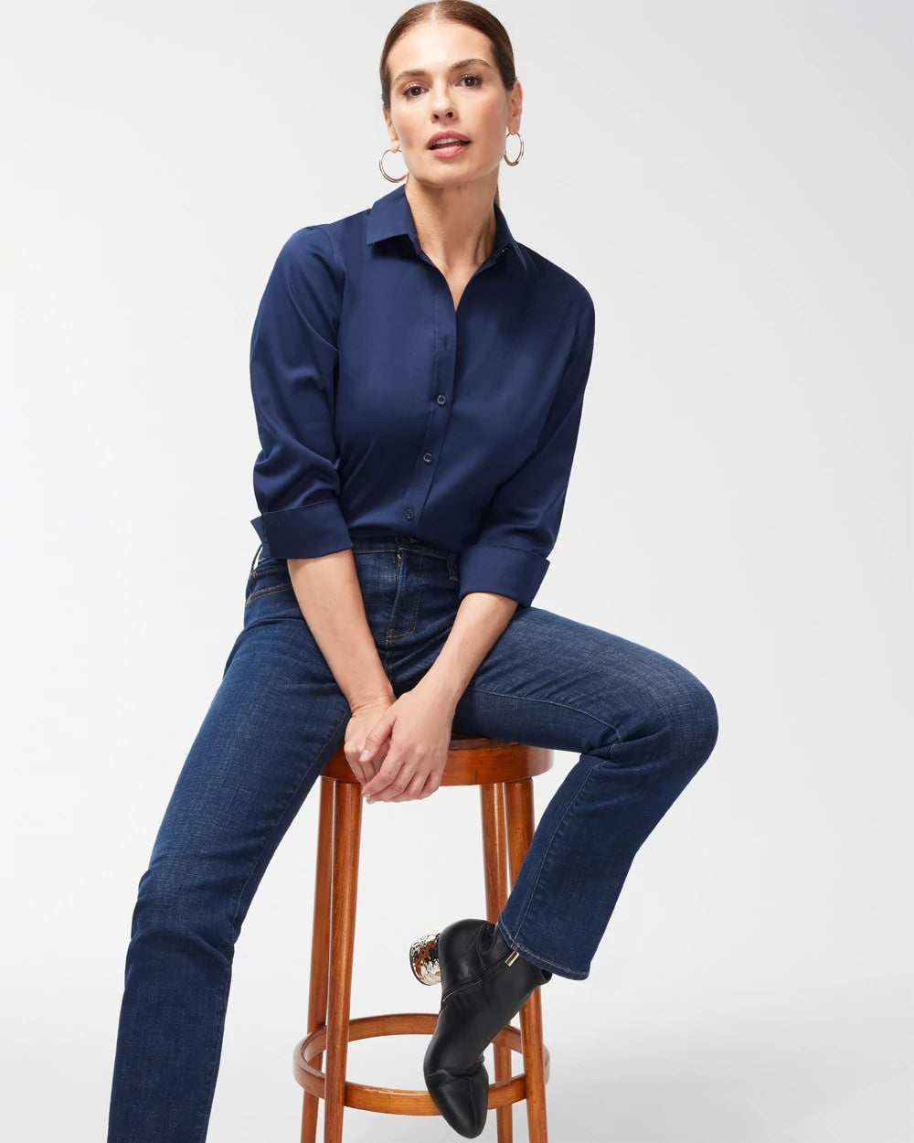 Chico's Clothing No Iron™ Stretch Shirt