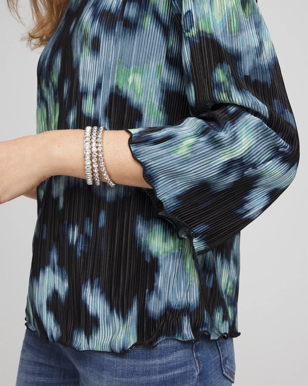 Chico's Clothing Bodre Flare Sleeve Top