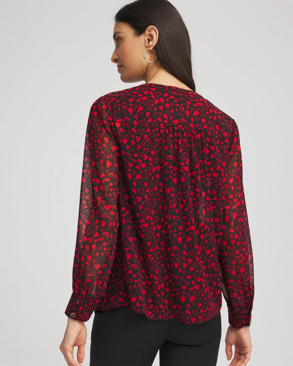 Chico's Clothing Lover Girl Georgette Blouse