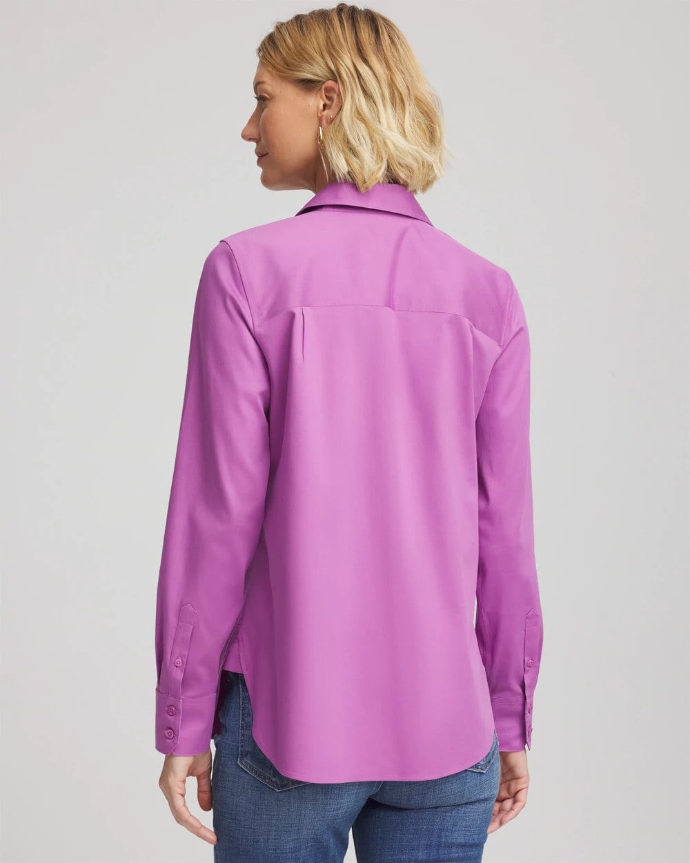 Chico's Clothing No Iron™ Stretch-Sateen Shirt