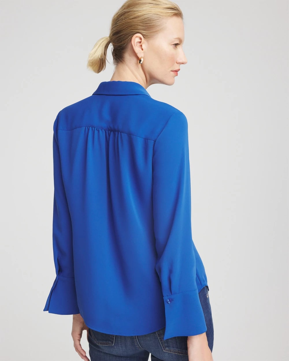 Chico's Clothing Ruffle-Trim Chiffon Blouse
