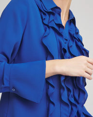 Chico's Clothing Ruffle-Trim Chiffon Blouse