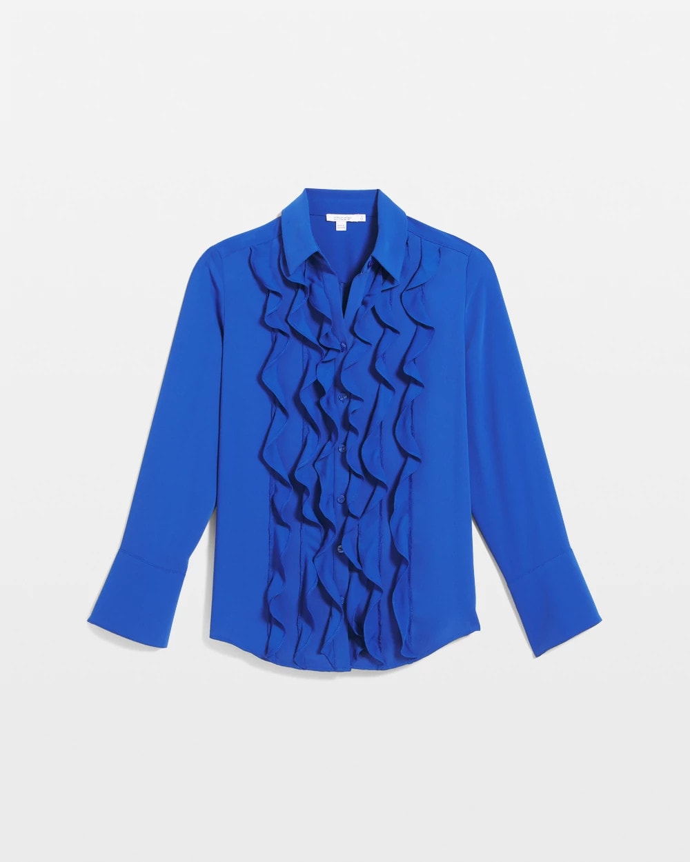 Chico's Clothing Ruffle-Trim Chiffon Blouse
