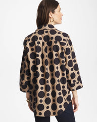 Chico's Clothing No Iron™ Stretch Global Dots Popover Tunic