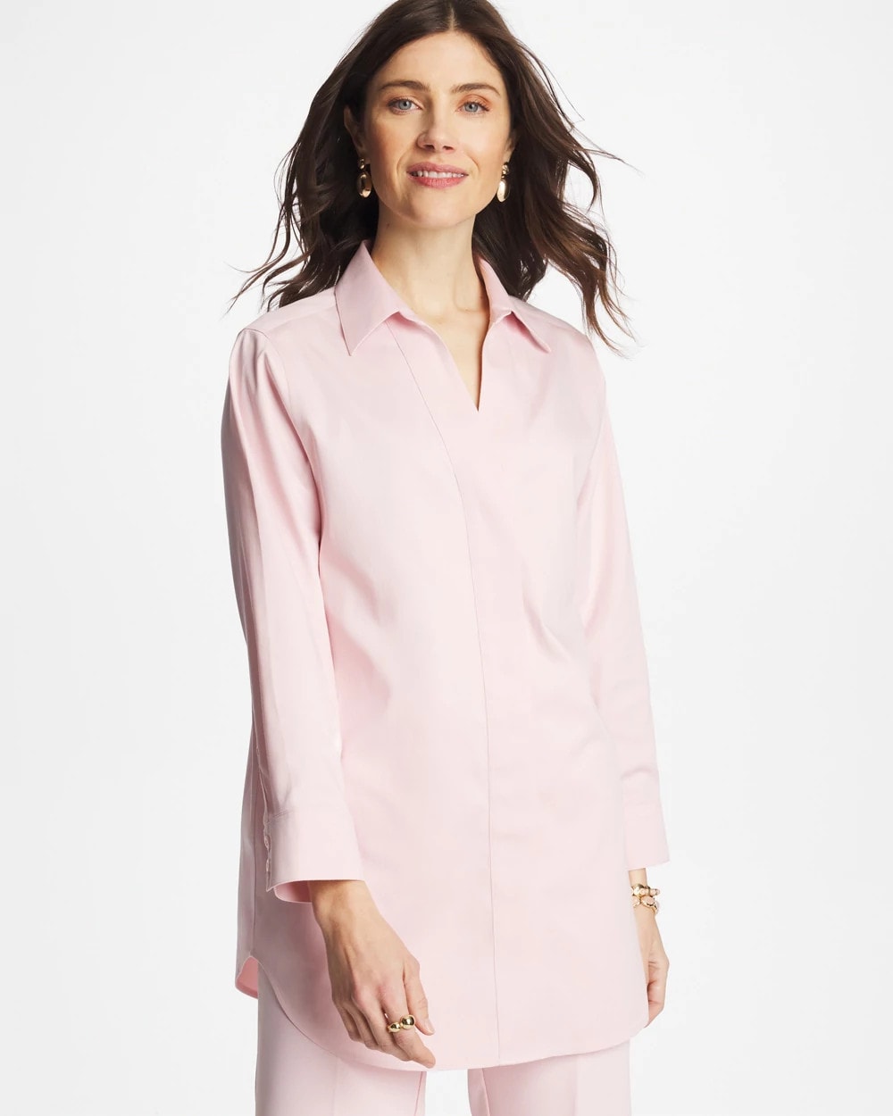 Chico's Clothing No Iron™ Stretch Splitneck Tunic
