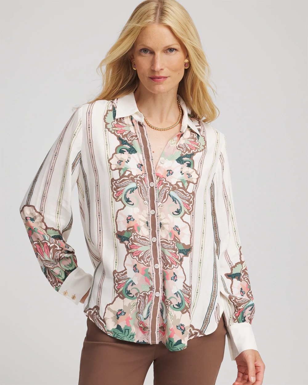 Chico's Clothing Silky Classic-Fit Shirt