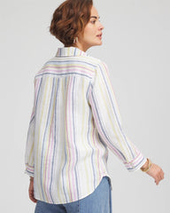 Chico's Clothing No Iron™ Multi Stripe Linen Shirt
