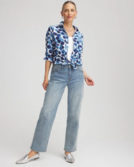 Chico's Clothing No Iron™ Printed Sateen Shirt
