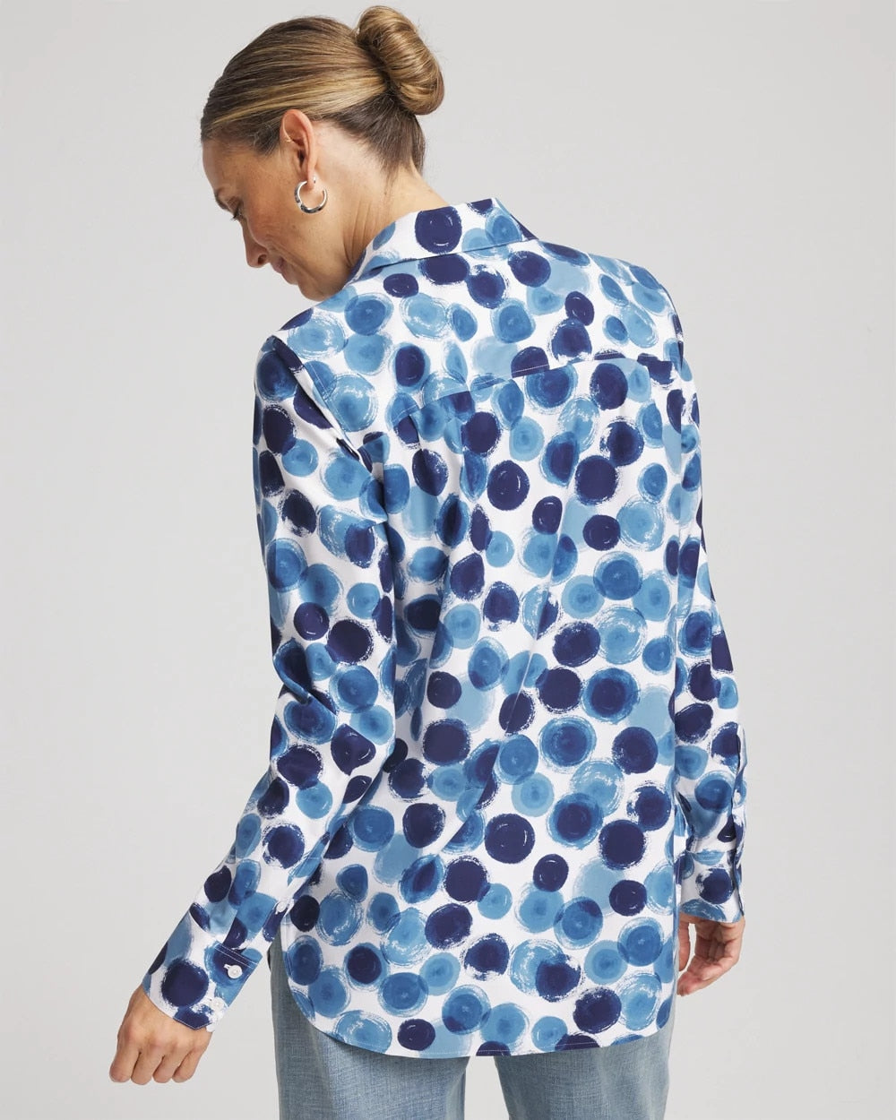 Chico's Clothing No Iron™ Printed Sateen Shirt