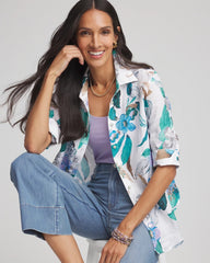 Chico's Clothing No Iron™ Floral Linen Shirt