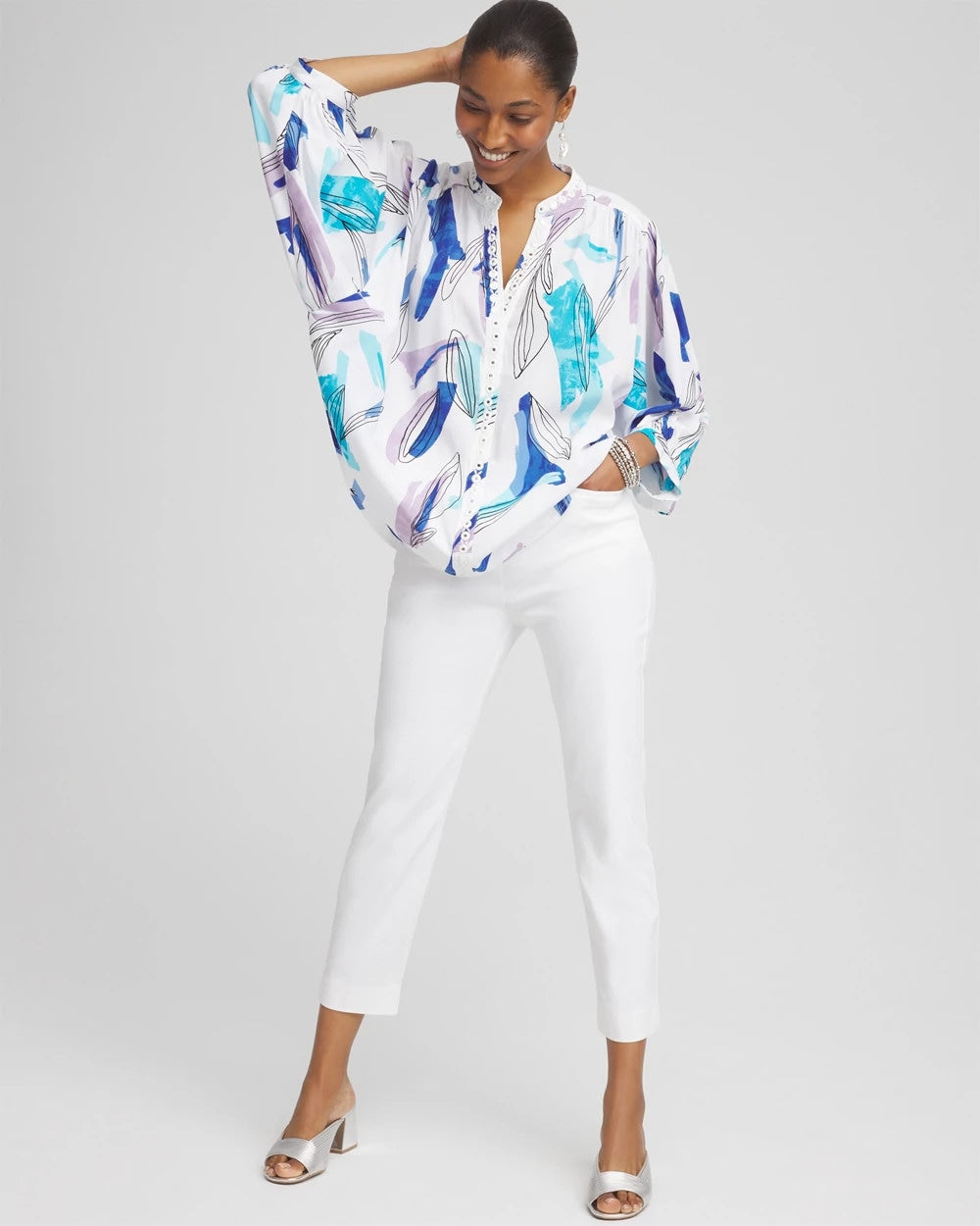 Chico's Clothing Batwing Sleeve Top