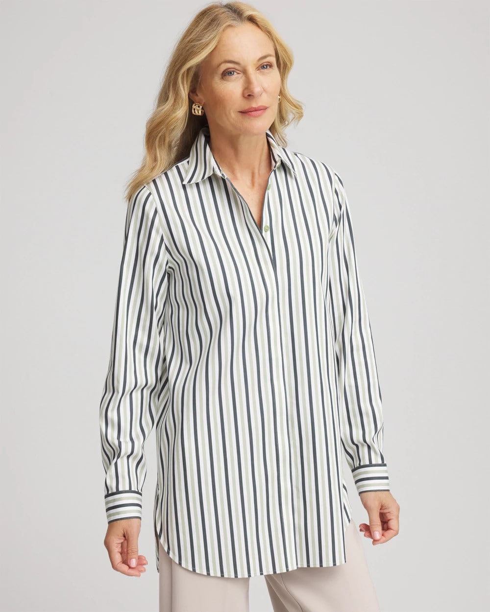 Chico's Clothing No Iron™ Striped Shirt