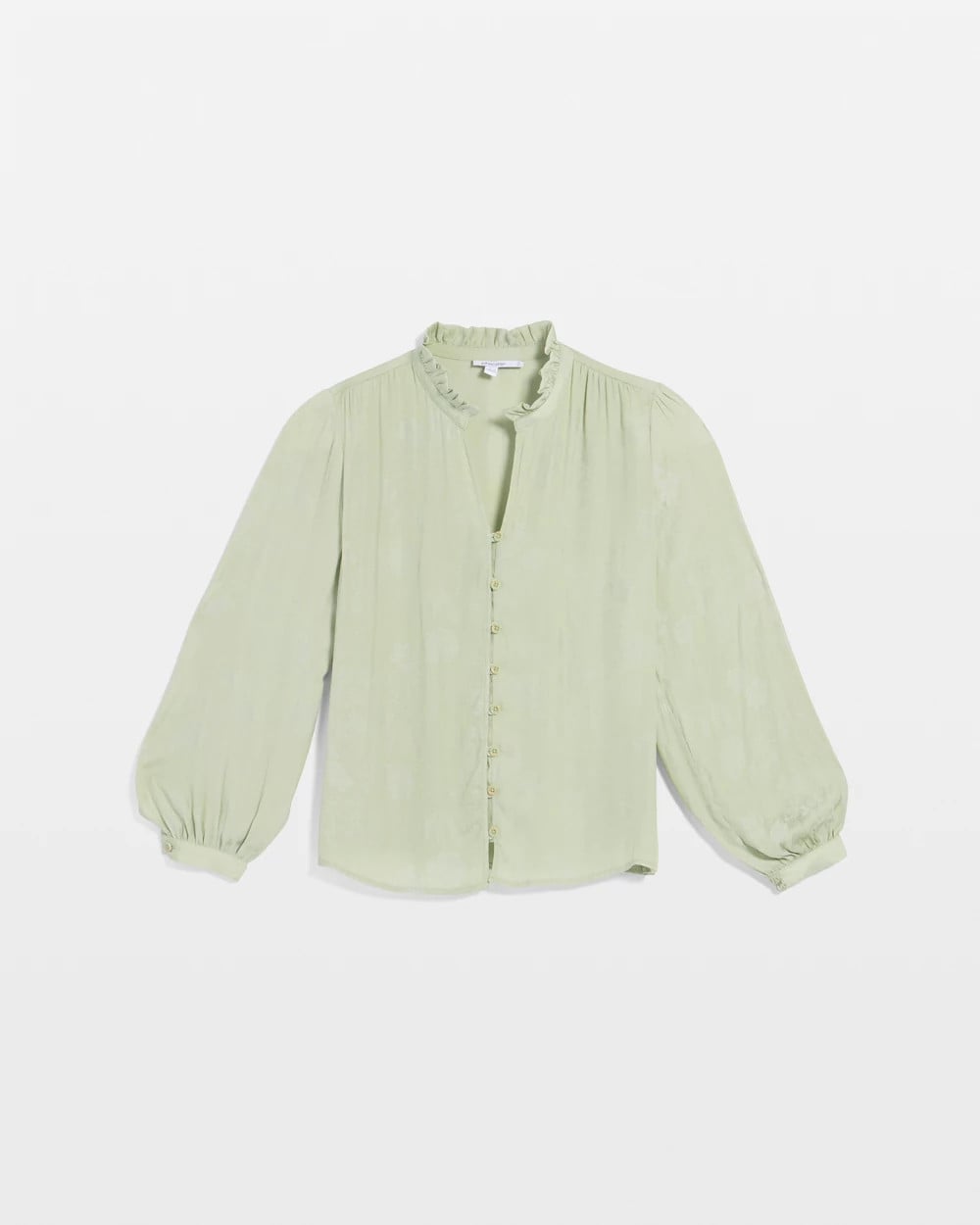 Chico's Clothing Jacquard Georgette Peasant Blouse