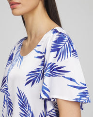 Chico's Clothing Flutter Sleeve Satin Top