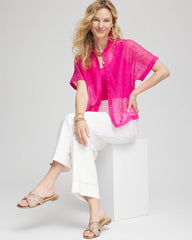Chico's Clothing Deco Burnout Shirt
