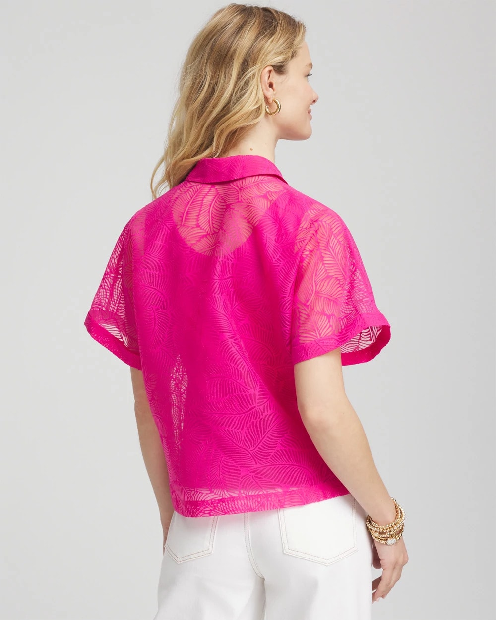 Chico's Clothing Deco Burnout Shirt