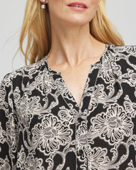 Chico's Clothing Caviar Bead Georgette Blouse