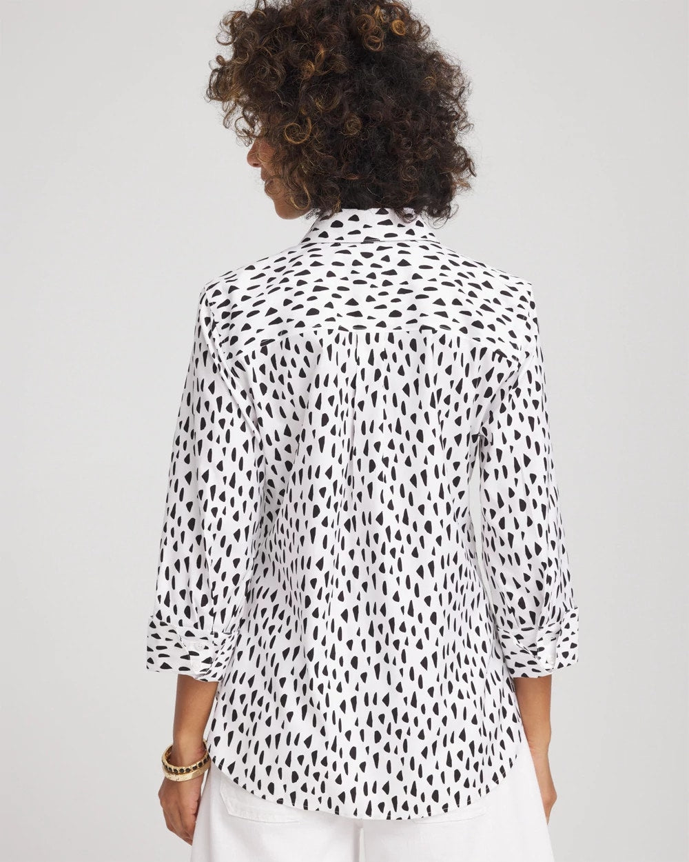 Chico's Clothing No Iron™ Polka Dot  Shirt