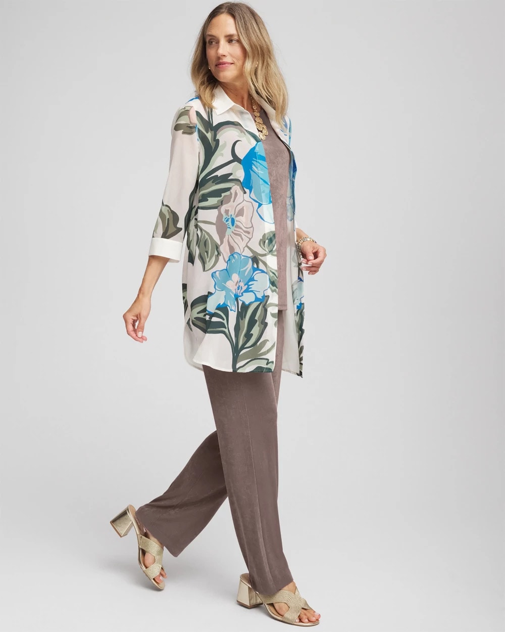 Chico's Clothing Travelers™ Artisanal Chiffon Tunic