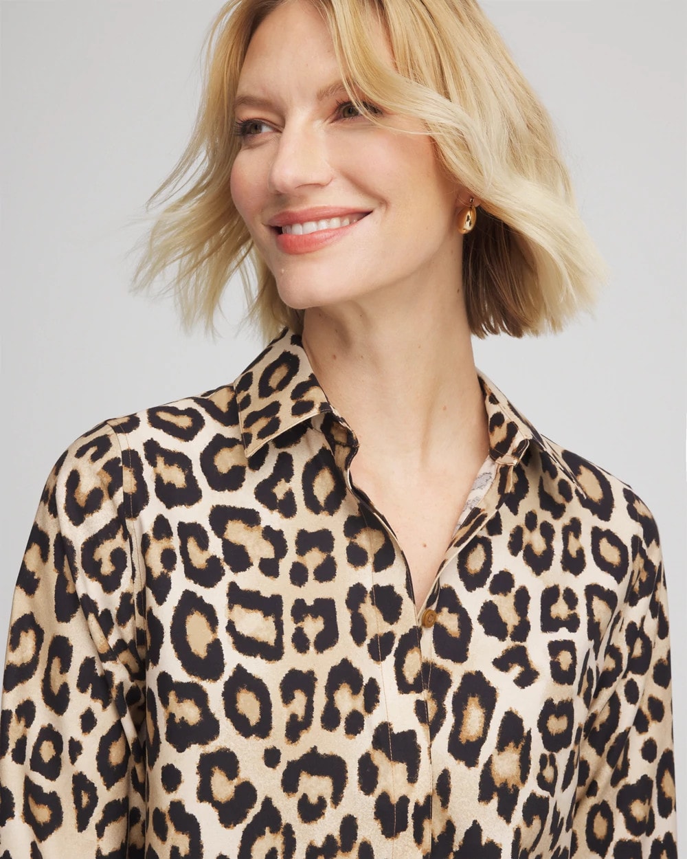 Chico's Clothing No Iron™ Animal-Print Tunic