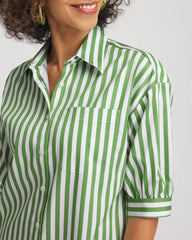 Chico's Clothing No Iron™ Short Striped Shirt