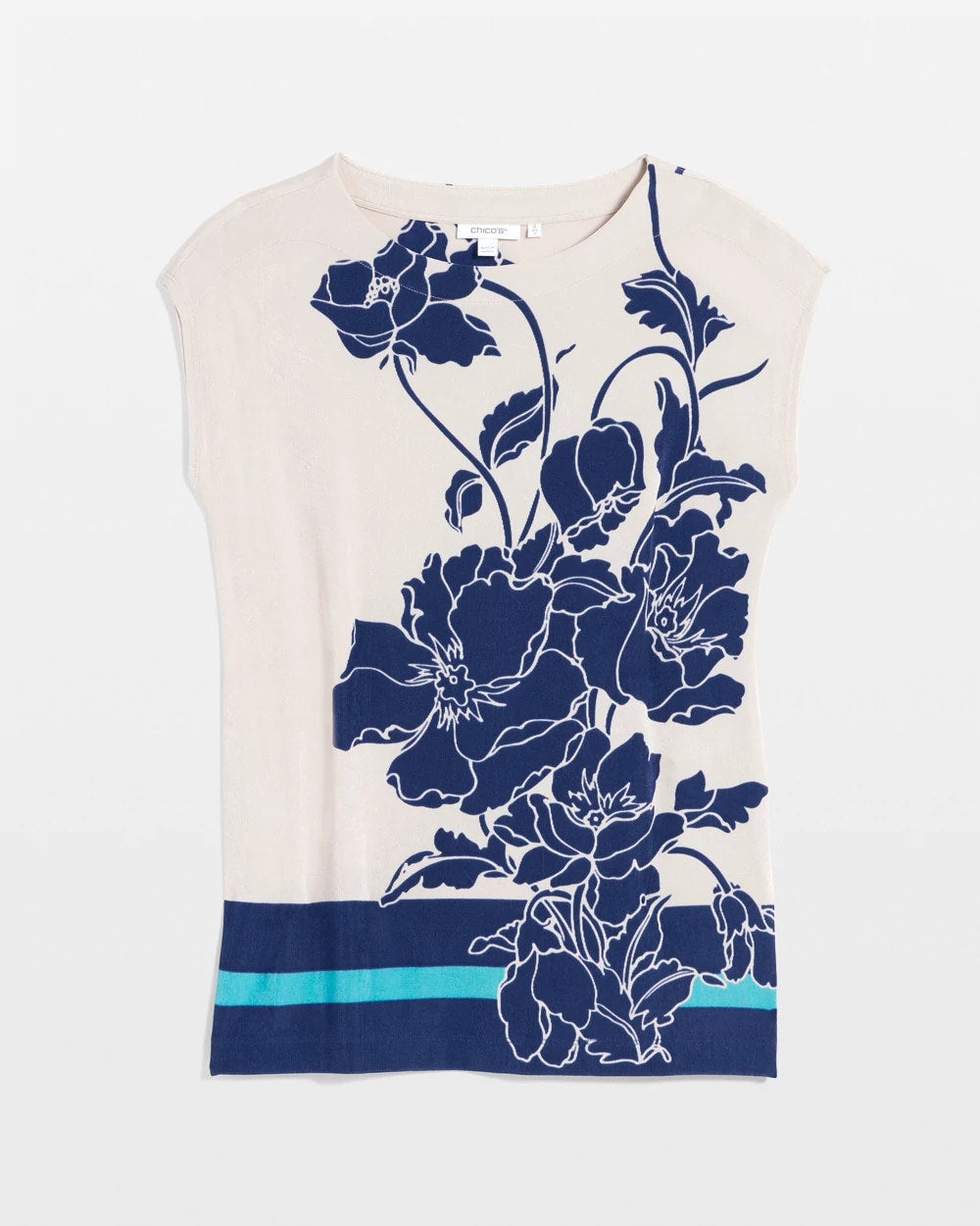 Chico's Clothing Travelers™ Wildflower Cap-Sleeved Tunic
