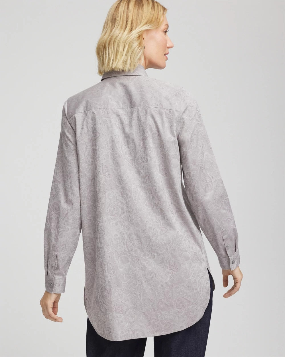 Chico's Clothing No Iron™ Lace Jacquard Stretch Tunic