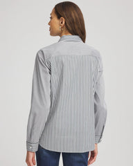 Chico's Clothing No Iron™ Colorblock Striped Shirt