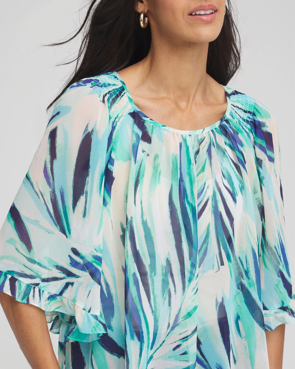 Chico's Clothing Georgette Batwing Blouse